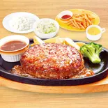 【940】手ごねハンバーグ弁当 ポテト&コーンスープセット(ビッグボーイダイニング 早稲田店)
