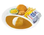 お子さまカレー クリームコロッケ(カニ入り)＆フライドチキン（カレーハウスCoCo壱番屋 博多区住吉店）