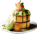 和風ホットケーキ 抹茶味（フライングスコッツマン秋葉原店）