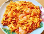 海老と玉子のチリソース Shrimp And Egg Chili Sauce（台湾菜館 弘城）