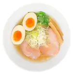 【お得な大盛り】味玉魚介旨塩ラーメン（ラーメンステーション 大阪駅前第4ビル店）