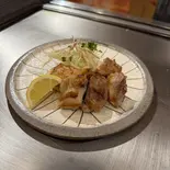 川俣軍鶏のソテー(鉄板焼 奥里火)