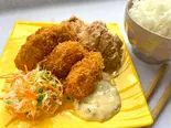 カキフライ3個＆唐揚げ2個弁当（小さな食堂 uii meals）