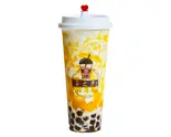 マンゴーラテ(黒糖タピオカなし) Mango Latte (Without Brown Sugar Tapioca Pearls)（茶之恋 台湾タピオカ専門店）