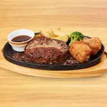 【929】単品手ごねハンバーグ＆から揚げ（ヴィクトリアステーション 札幌北5条店）