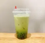 【タピオカ】抹茶ミルク（【大阪名物 揚げたこ焼き・イカ焼き】粉もん屋 清水店）