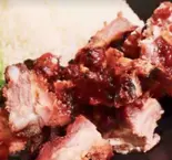 蜜汁排骨饭 BBQポークリブ飯（ヤミーダック麻辣湯 溝の口店）