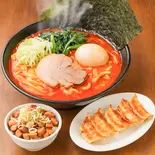 TUKASA赤丸DXセット（横濱とんこつ TUKASA 横浜中華街本店）
