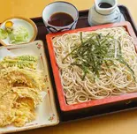 野菜天ざる Vegetable Tempura with Chilled Dip Noodles（あだちや）