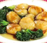 オイスターソースとホタテの炒め（松楽菜館 有馬店）