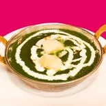 ジャガイモほれんそうカレー(Alu palak)（カレーインドタージマハル出来島店）