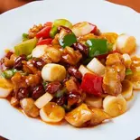 若鶏とピーナッツの甘辛味噌炒め Chicken and Peanut Stir Fry with Sweet and Hot Miso(四川麻辣火鍋 天府 関内店)