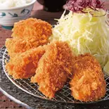 新鮮なカキフライ(3個)(大盛り麺や 日木うどん 平岸店)
