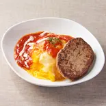 グリルハンバーグ＆ 濃厚トマトソースオムライス≪4296≫（洋食 KiKi 三宮南店）