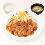 生姜焼き定食(味噌汁付)（松屋 反町店）