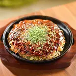 としのや焼きA生イカ/生エビ/しそ(府中焼き としのや 舟入店)