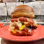 ベーコンダブルチーズバーガー（SABURO36BURGER）