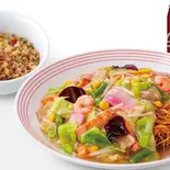 長崎皿うどん半チャーハンとコーラセット(リンガーハット イオンモール北戸田店)
