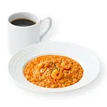 海老のトマトクリームリゾットセット Shrimp Tomato Cream Risotto Set（カフェ・ベローチェ 博多駅筑紫口店）