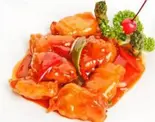 白身魚の甘酢あんかけ(糖醋鱼条)（香郷源）