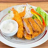 【単品】エビフライ&豚ロースかつ(醤屋万吉のうどん)