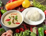 グリーンカレーとライスカレーセット[green curry and rice set]（ダンネバード）
