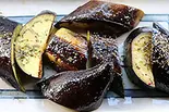 ナスのガーリックグリル Eggplant garlic grill（AAMA GHAR）