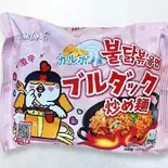 カルボブルダック炒め麺(ピンク袋)Carbo Fried chicken noodles SAMYANG 卡博纳拉火雞面（韓国料理韓国食品K-FOOD SPATiO 中目黒）