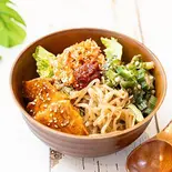 【当店3番人気】たっぷり野菜+サムギョプサルビビンバ(豆富)（健康増進野菜たっぷりビビンバ食堂〜BIBIMOG〜博多店）