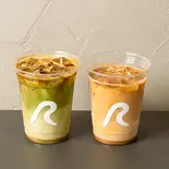 カフェラテ・抹茶エスプレッソラテセット（R COFFEE・REICHI）