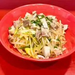 豚ねぎもやし（横浜家系ラーメン赤家 篠崎駅前店）