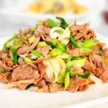 牛肉と長ネギ炒め（美香苑 (ビコウエン)）