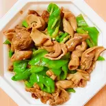 ホルモンの辛炒め（中華料理 劉記）