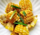 揚げトウモロコシ塩山椒炒め 椒盐玉米(川味軒)