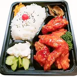 ピリ辛ソースからあげ弁当(大盛り)Spicy Sauce Karaage Bento (Large)（からあげのジョー千歳船橋）