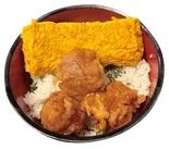 だし巻＆唐揚げ丼（九州鳥若丸 阿倍野Hoop店）