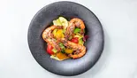 有頭海老と季節野菜のクリームソース（Cosi Cosi）
