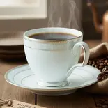 喫茶店のブレンドコーヒー（大盛無料の洋食屋さん。五つ星パスタ）