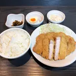 ロースかつ2倍定食（とんかつは飲み物。西武新宿店）