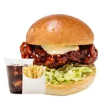 【NEW】激辛チキンバーガーセット(ポテトSサイズ・ドリンク付き)（チョアチキン学園店 CHOA CHICKEN GAKUEN）