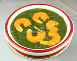 ほうれん草エビカレーHorenso Ebi Curry(ニキタインド料理)