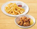 山盛りポテトフライ＆若鶏の唐揚げ(5コ)（ガスト 西新店）