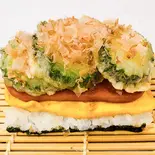 ポークたまごおにぎり <ゴーヤ天>(スープ付き)（家庭料理 風琉里）