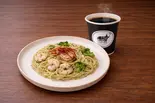 エビとブロッコリーのジェノベーゼ（【もちもち黒糖】下高井戸タピオカ専門店|MR.HIPPOCOFFEE）