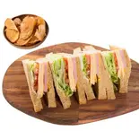 ハムとマーブルチーズのサンドイッチ Ham and marble cheese sandwich（Hamburger ＆ Sandwich base）