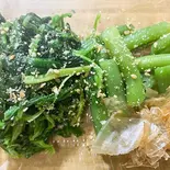 単品 ほうれん草といんげんのお浸し(じゅん天)