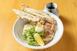 ちくわ天ぶっかけうどん(讃岐のおうどん 花は咲く 新中野本店)