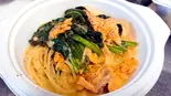 サーモンとホウレン草のクリームソース（Wine ＆ Dining 蔵人）