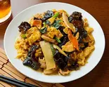 豚肉、木耳と玉子炒め Pork ＆ Wood Ear Mushroom ＆ Egg Stir-Fry（心意）