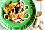 イカと大葉とキノコの和風パスタ【深夜】（パスタデリバリー 25年以上続くホテルクオリティー 六本木 グラテシモ）